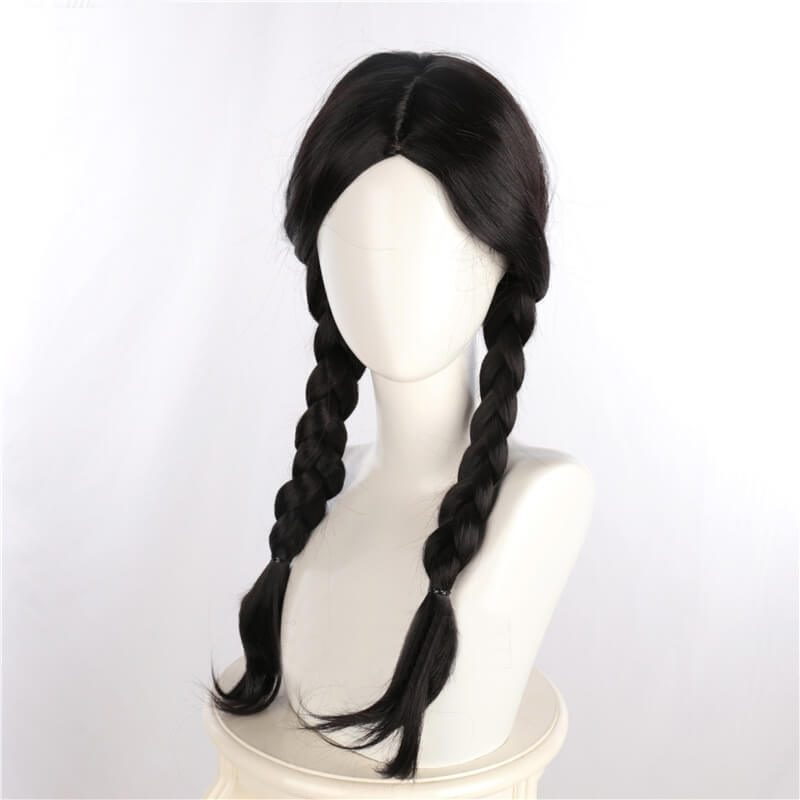 The Addams Family Wednesday Addams Cosplay Wig Hair (Ready To Ship)