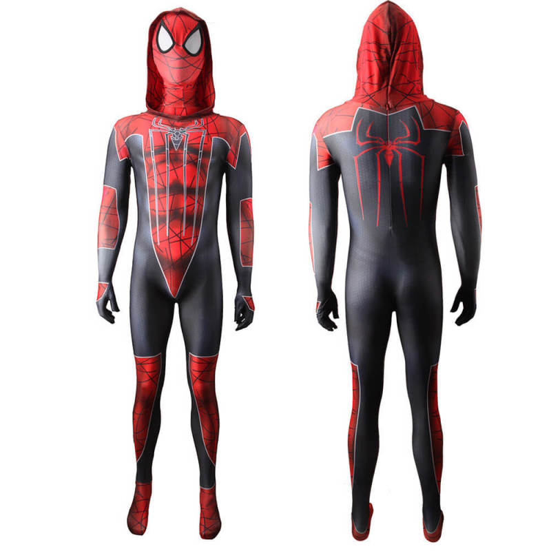The Amazing Spiderman Costume Mask Superhero Cosplay Jumpsuit