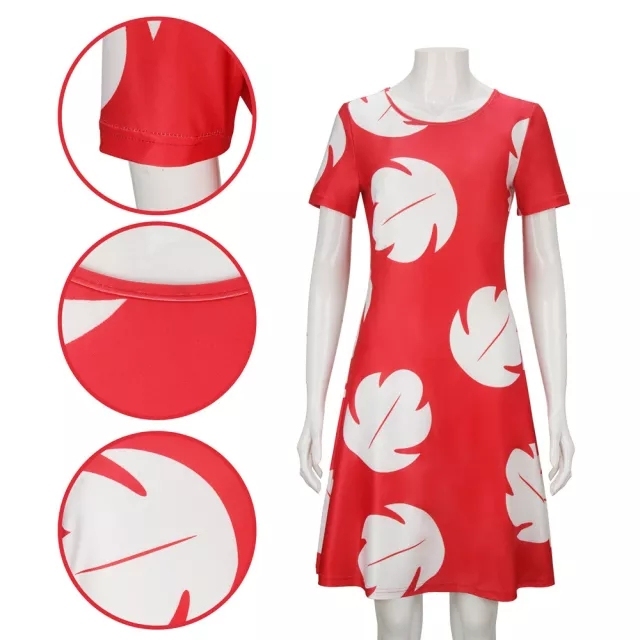 Lilo & Stitch Costume Lilo Pelekai Cosplay Dress Kids Adults Takerlama(Ready To Ship)