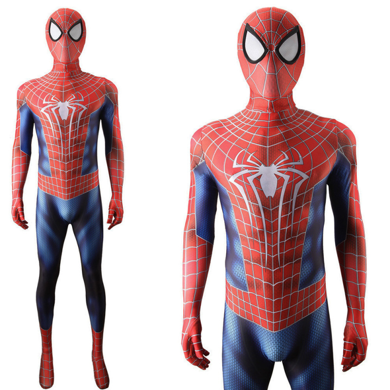 The Amazing Spider-Man 2 Peter Parker Costume Mask Rise of Electro Superhero Suit