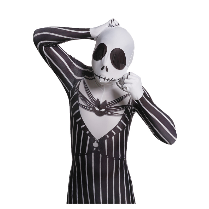 Jack Skellington Halloween Costume Pumpkin King Halloween Jumpsuit The Nightmare Before Christmas  Takerlama