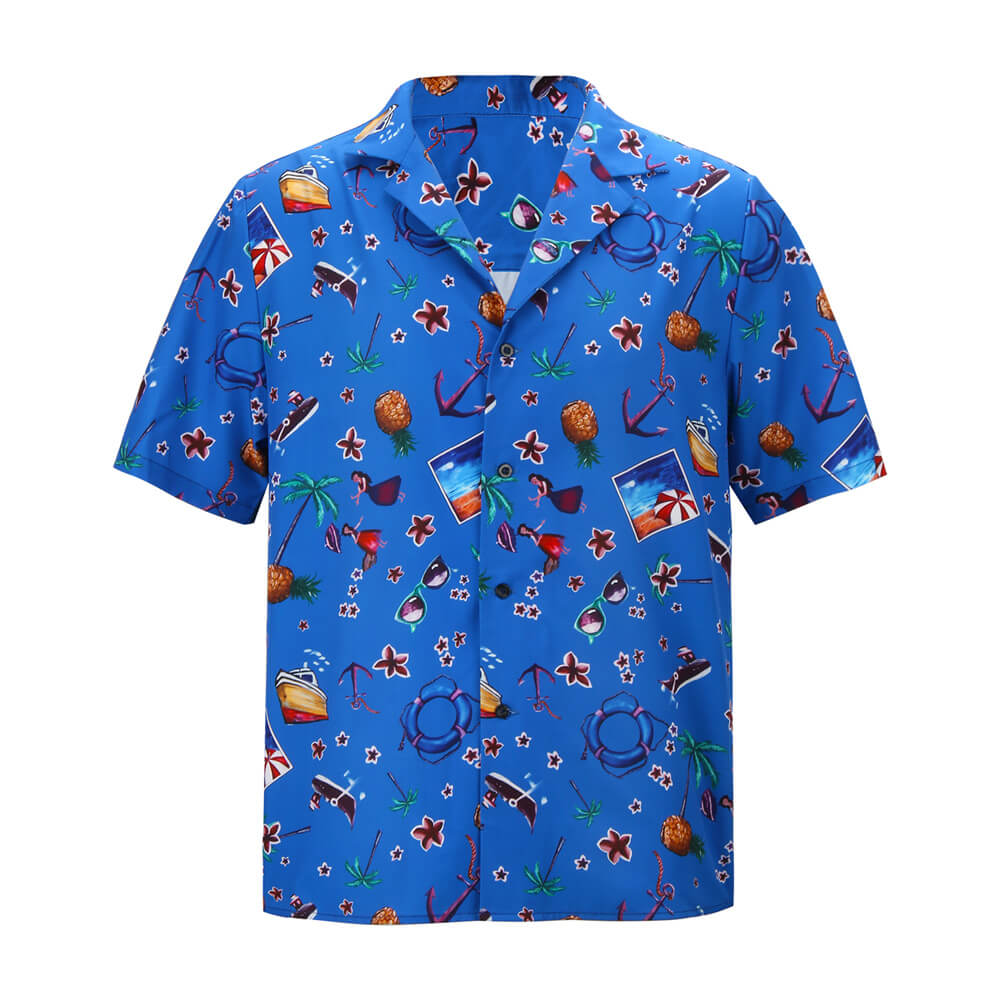 Adults Weird: The Al Yankovic Story Costume Blue Cosplay Shirt -Takerlama