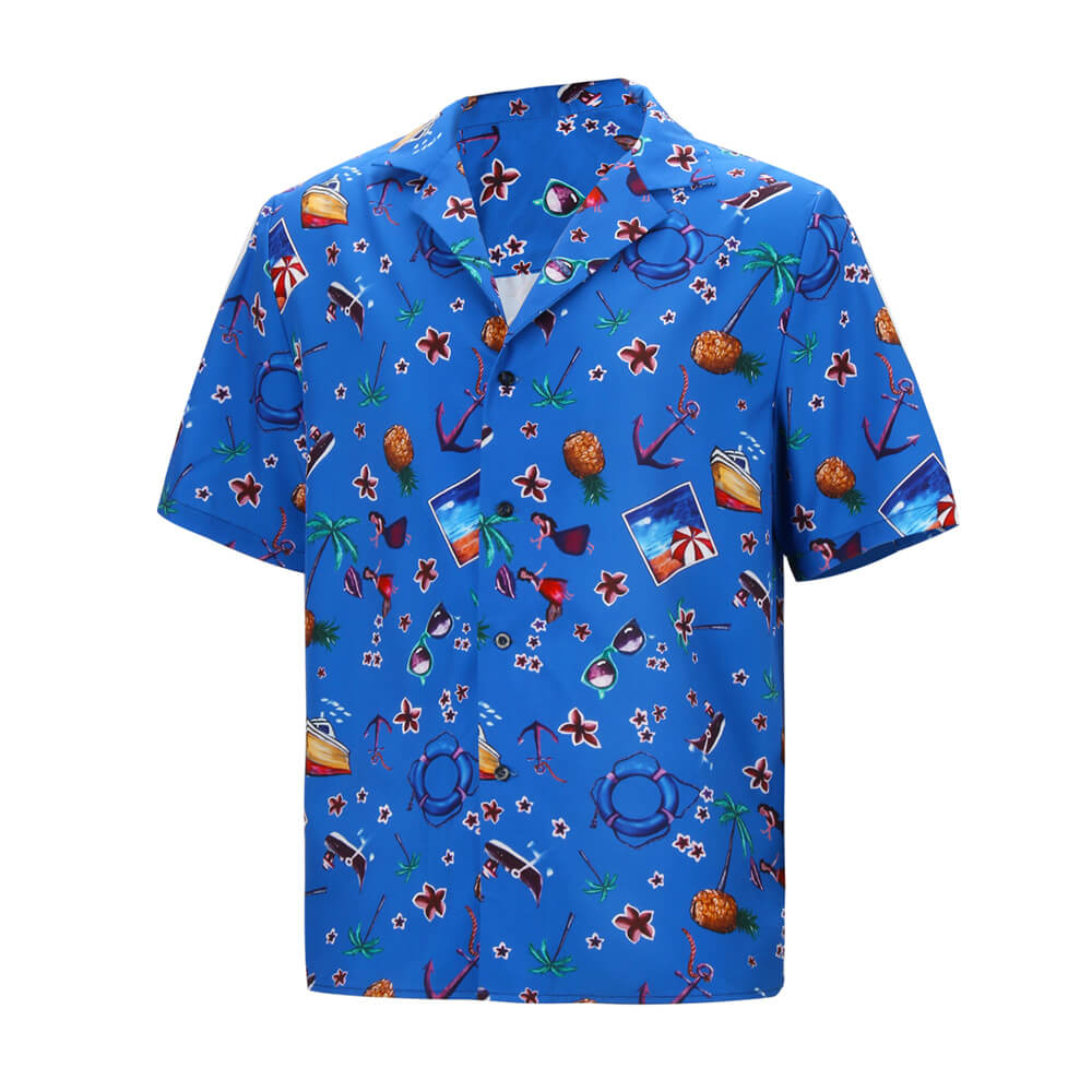 Adults Weird: The Al Yankovic Story Costume Blue Cosplay Shirt -Takerlama