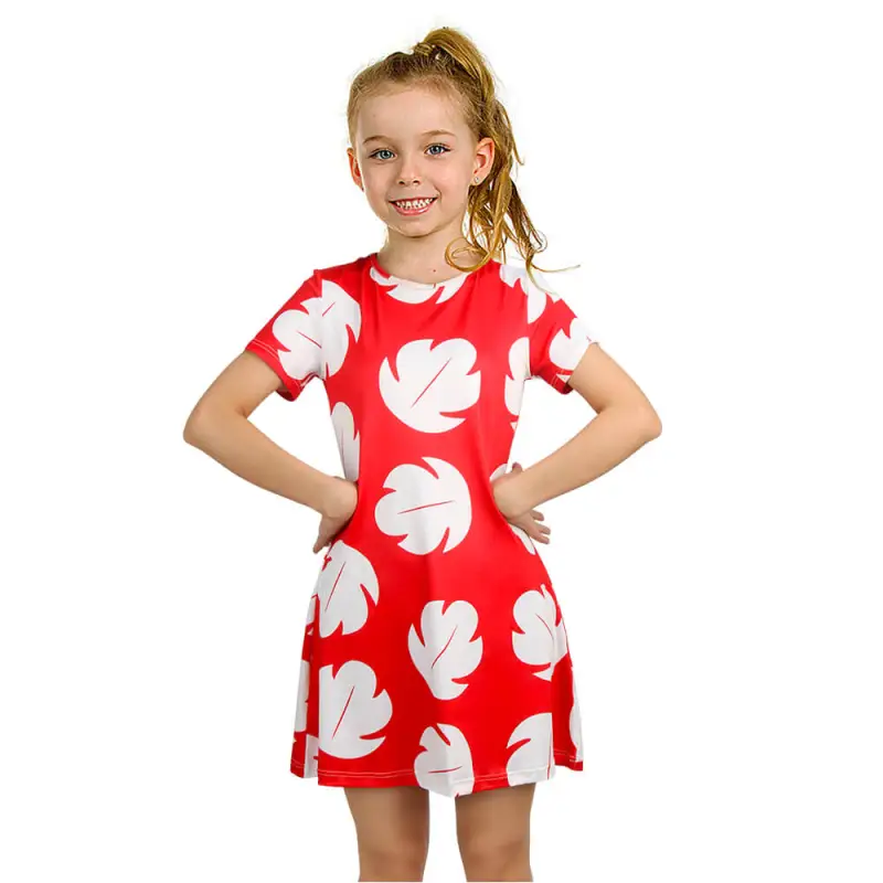 Lilo & Stitch Costume Lilo Pelekai Cosplay Dress Kids Adults Takerlama(Ready To Ship)