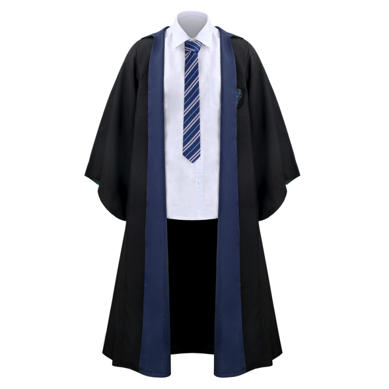 Kids Harry Potter Halloween Costume Hogwarts Gryffindor Hufflepuff Ravenclaw Slytherin Robe with Tie (without shirt) In Stock Takerlama