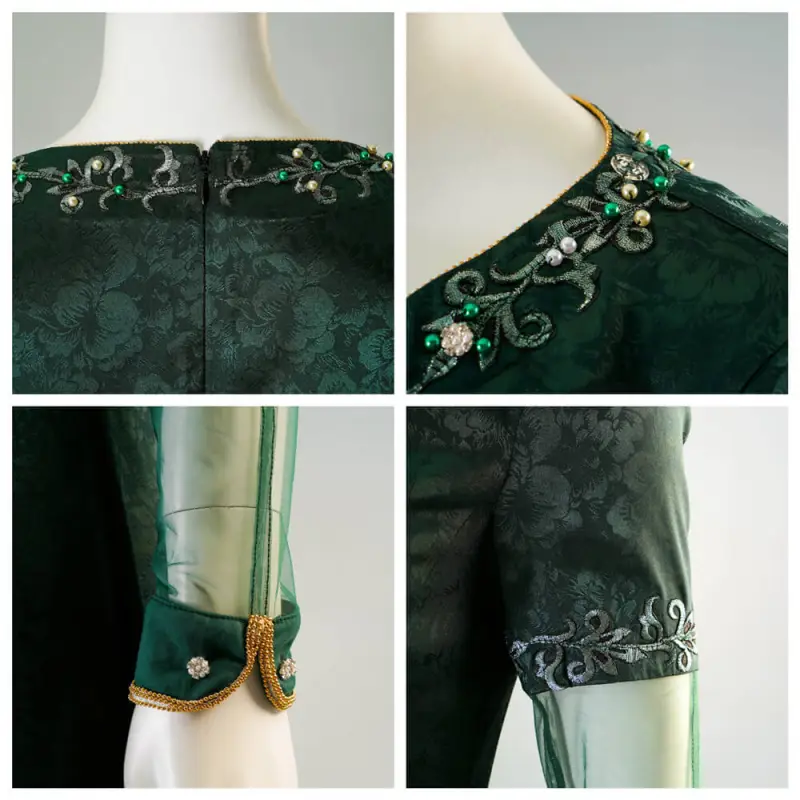 Alicent Hightower Cosplay Costume House of the Dragon Green Party Outfits