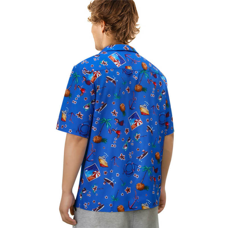 Weird: The Al Yankovic Story Costume Blue Cosplay Shirt