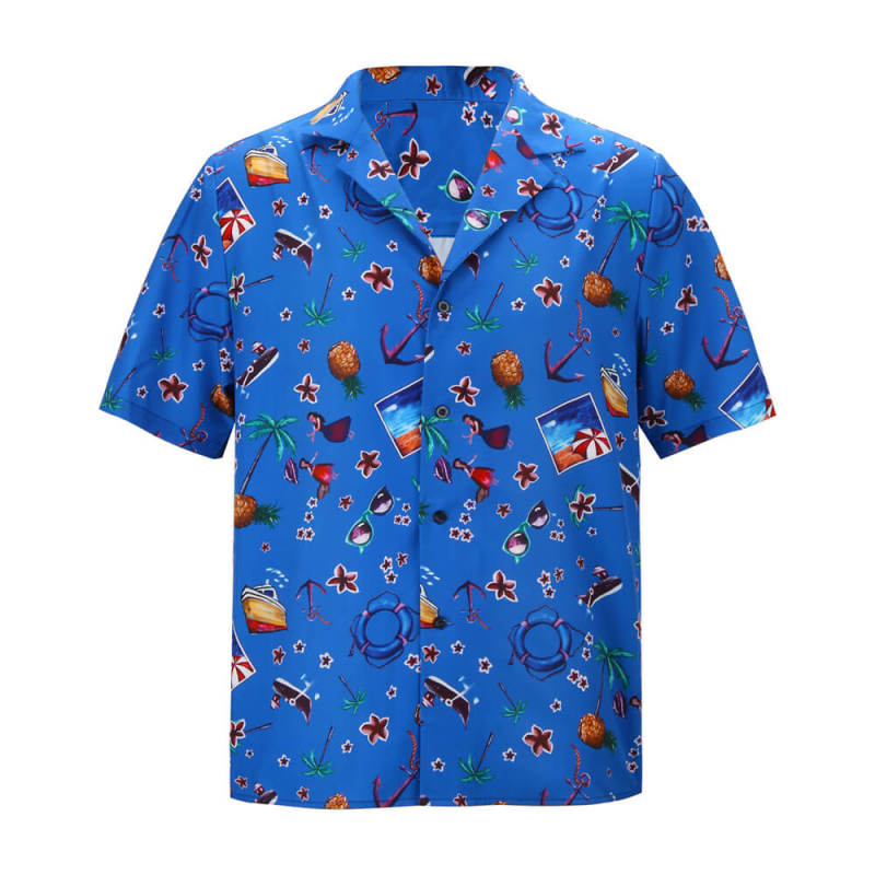 Weird: The Al Yankovic Story Costume Blue Cosplay Shirt