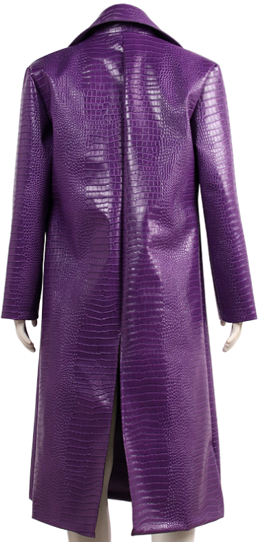 Jared Leto Joker Purple Jacket Suicide Squad Purple Long Cosplay Coat