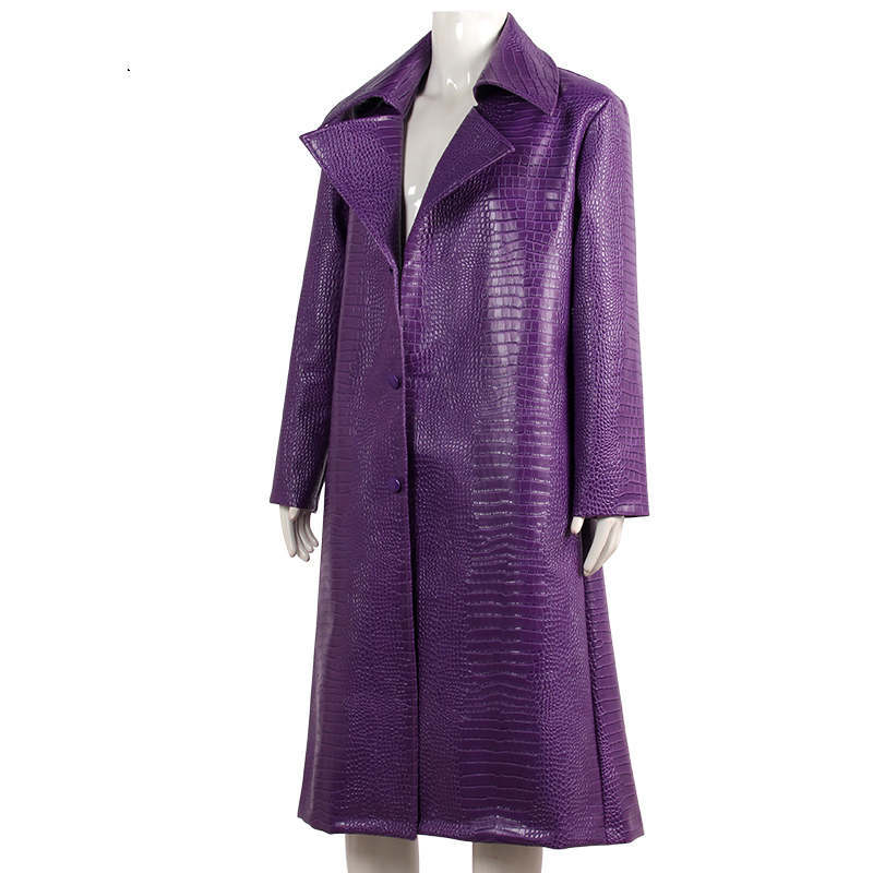 Jared Leto Joker Purple Jacket Suicide Squad Purple Long Cosplay Coat