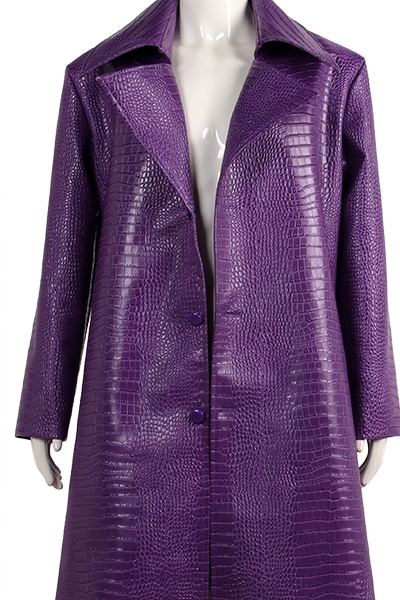 Jared Leto Joker Purple Jacket Suicide Squad Purple Long Cosplay Coat