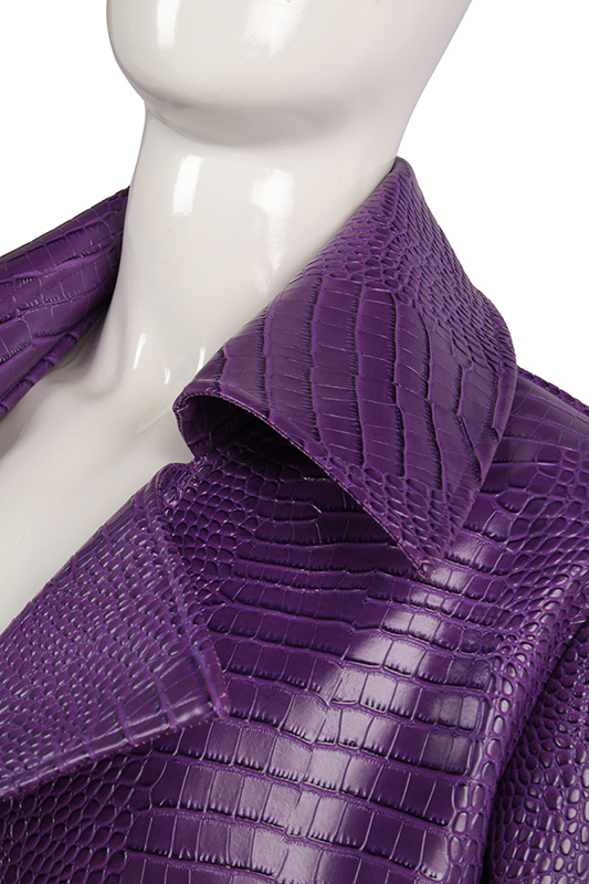Jared Leto Joker Purple Jacket Suicide Squad Purple Long Cosplay Coat