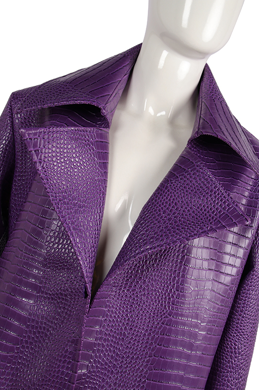 Jared Leto Joker Purple Jacket Suicide Squad Purple Long Cosplay Coat