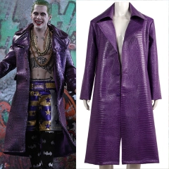 Jared Leto Clown Purple Jacket Suicide Squad Purple Long Cosplay Coat In Stock Takerlama