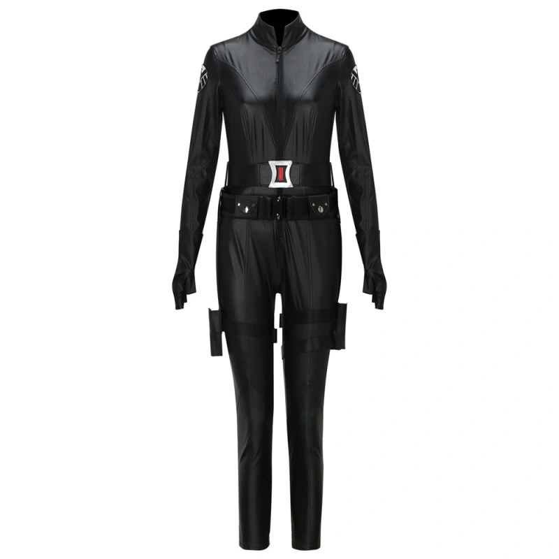 Cosplay.fm Women's Widow Universe Space Cosplay Costume – Bodysuit With Belt, Holster & Gloves, Stretchy Material