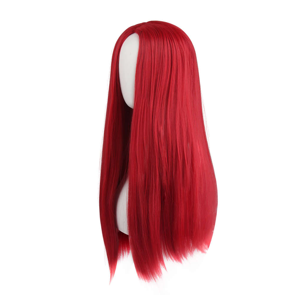 Game Sally Face Wig Halloween Sally Costume Straight Red Hair