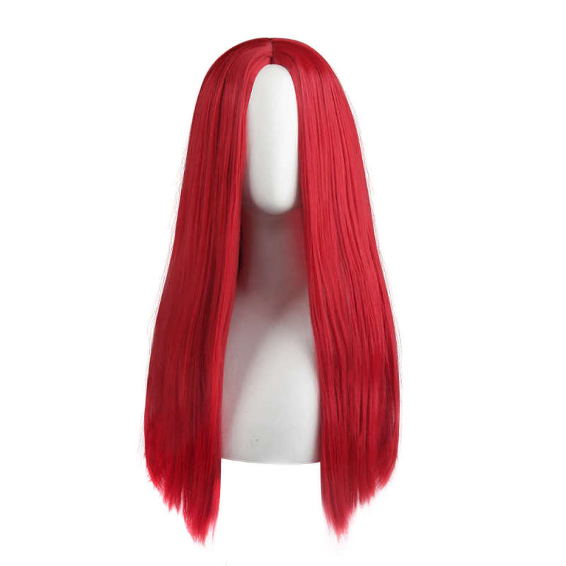 Sally Face Wig Halloween Sally Costume Straight Red Hair