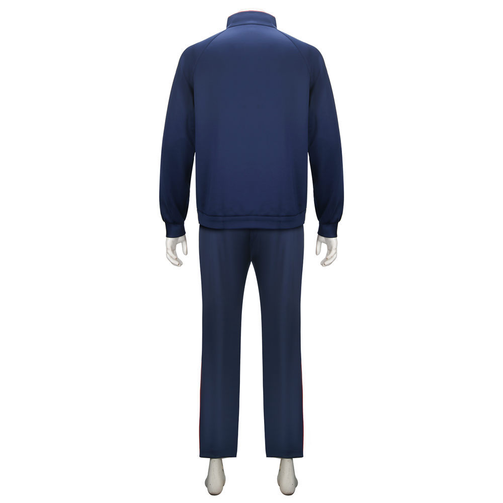 Ted Lasso Jacket Pants Hat Richmond AFC Cosplay Costume Jason Sudeikis Track Blue Jacket Pants (Ready To Ship) Takerlama