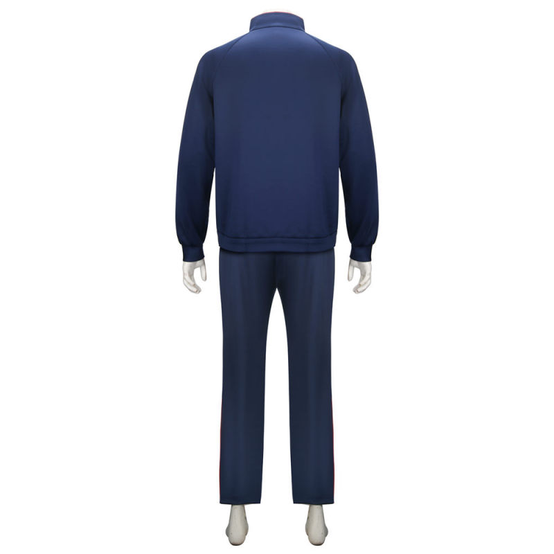 Ted Lasso Jacket Pants Hat Richmond AFC Cosplay Costume Jason Sudeikis Track Blue Jacket Pants (Ready To Ship) Takerlama