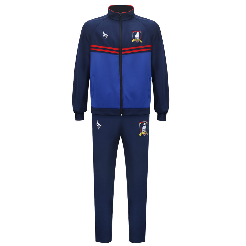 Ted Lasso Jacket Pants Hat Richmond AFC Cosplay Costume Jason Sudeikis Track Blue Jacket Pants (Ready To Ship) Takerlama