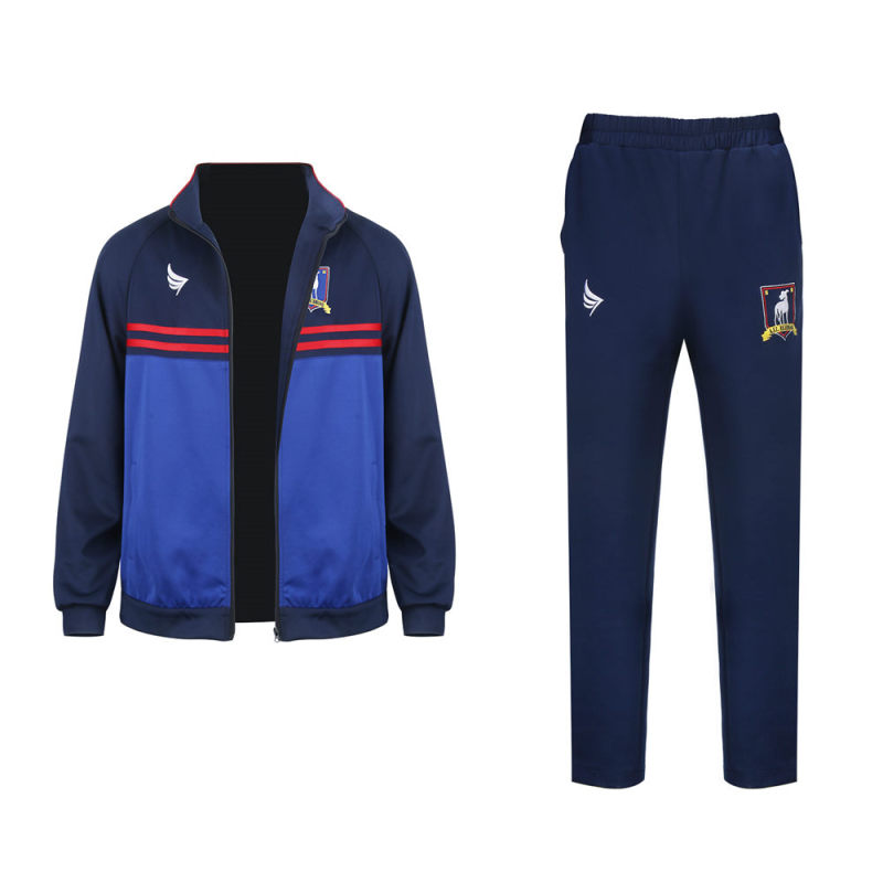 Ted Lasso Jacket Pants Hat Richmond AFC Cosplay Costume Jason Sudeikis Track Blue Jacket Pants (Ready To Ship) Takerlama