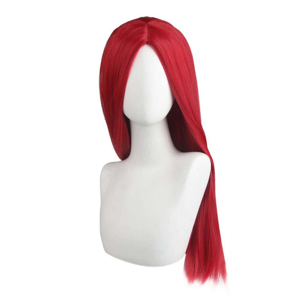 Sally Face Wig Halloween Sally Costume Straight Red Hair