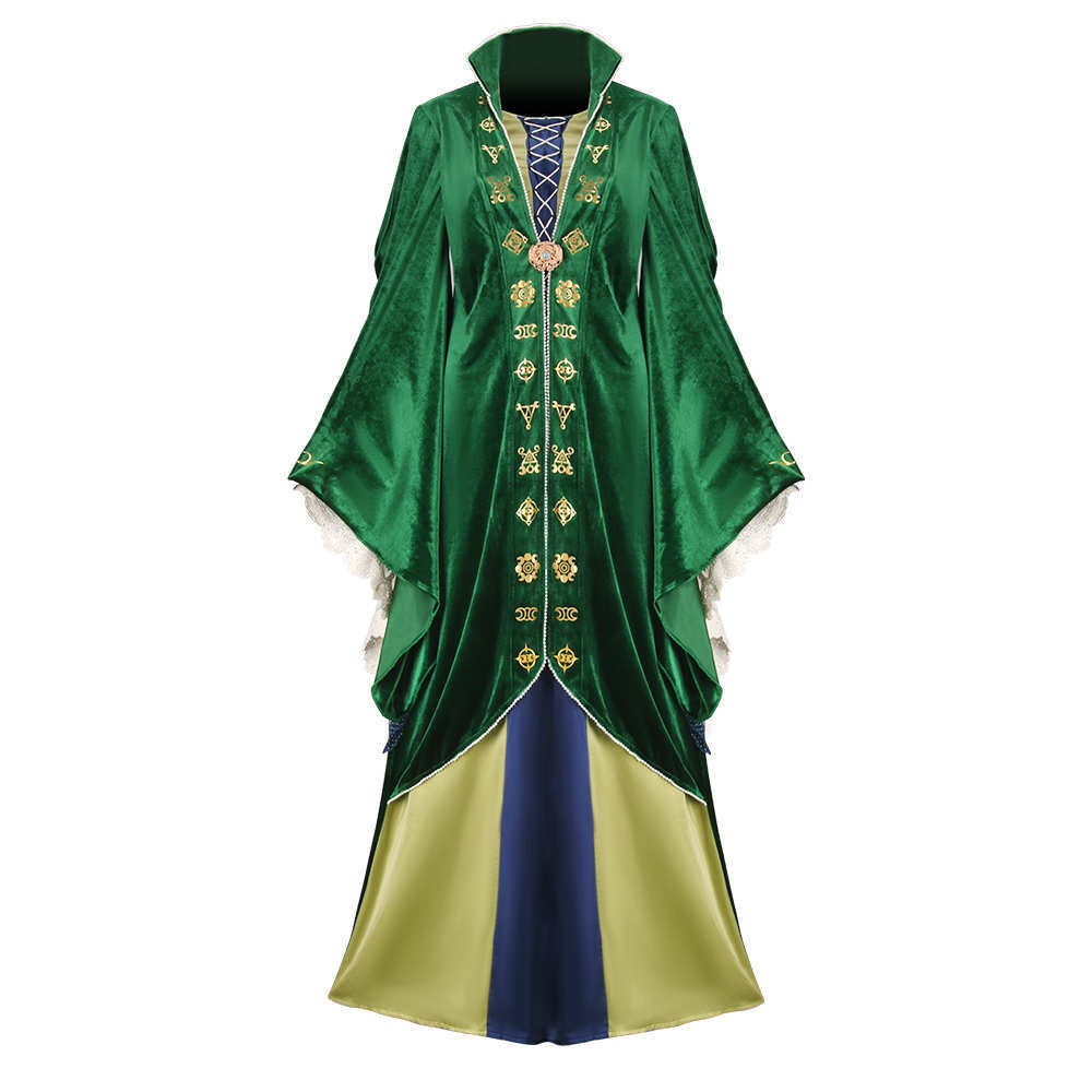 Hocus Pocus Halloween Fancy Dress  Winifred Sanderson Cosplay Costume In Stock Takerlama