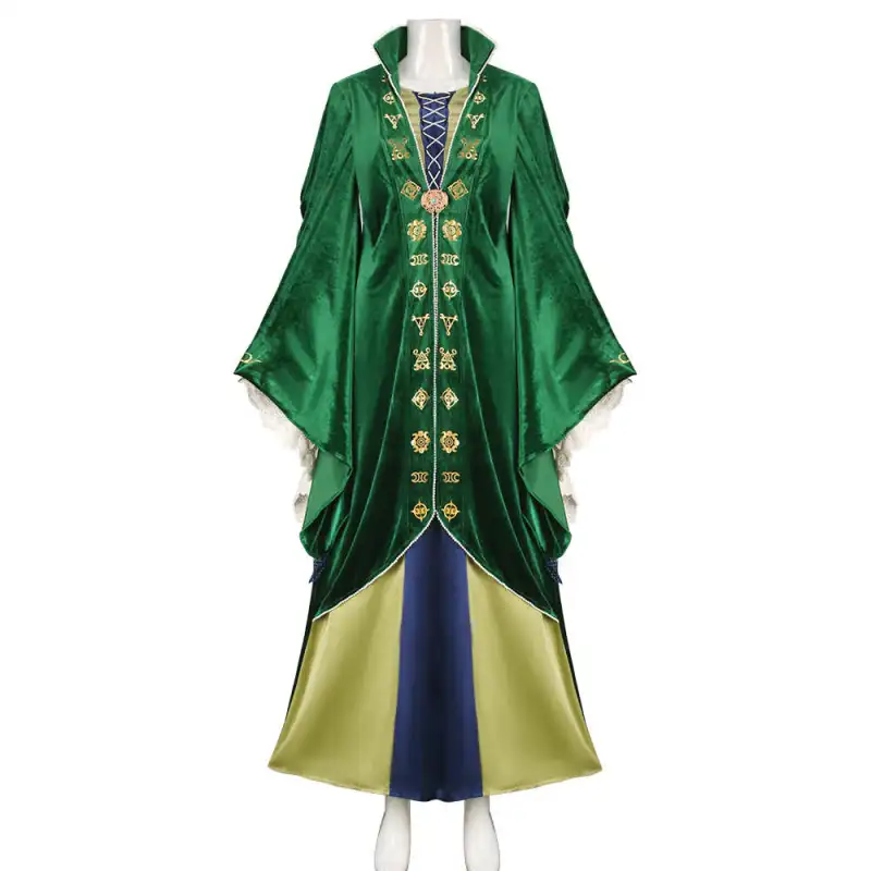 Hocus Pocus Halloween Fancy Dress  Winifred Sanderson Cosplay Costume In Stock Takerlama