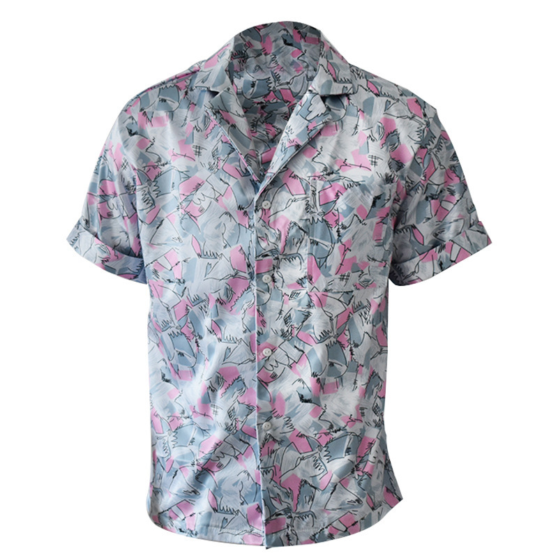 Jim Hopper Cosplay Hawaiian Pink Shirt Stranger Things Season 3