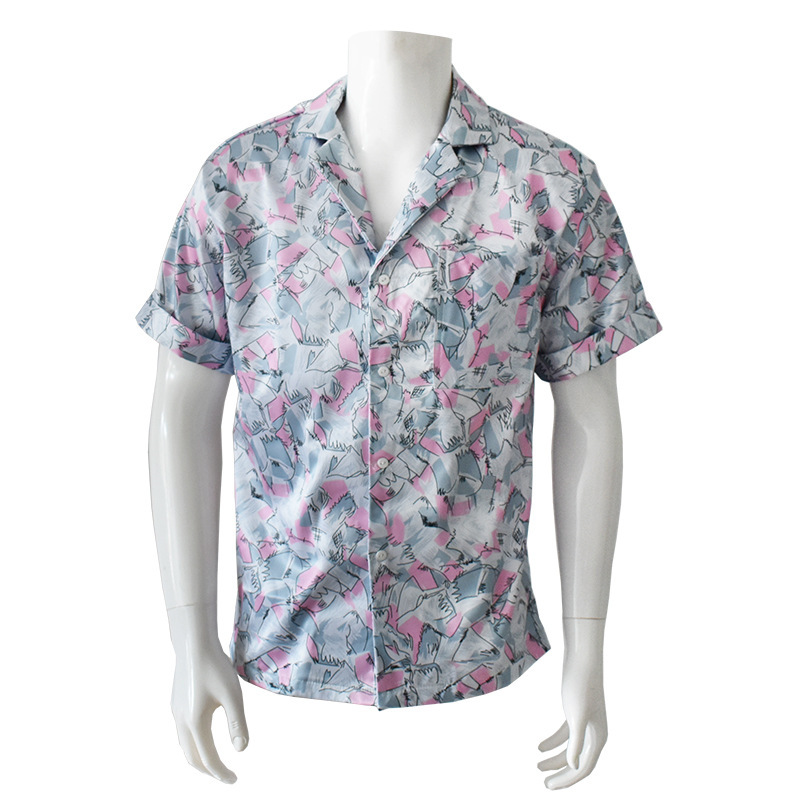 Jim Hopper Cosplay Hawaiian Pink Shirt Stranger Things Season 3