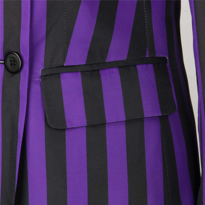 Addam Academy Halloween Costume Stripe School Uniform （Ready To Ship）