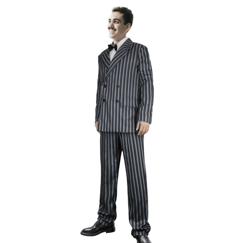 The Addam Family Gomez Halloween Cosplay Costume Adult (Ready To Ship)