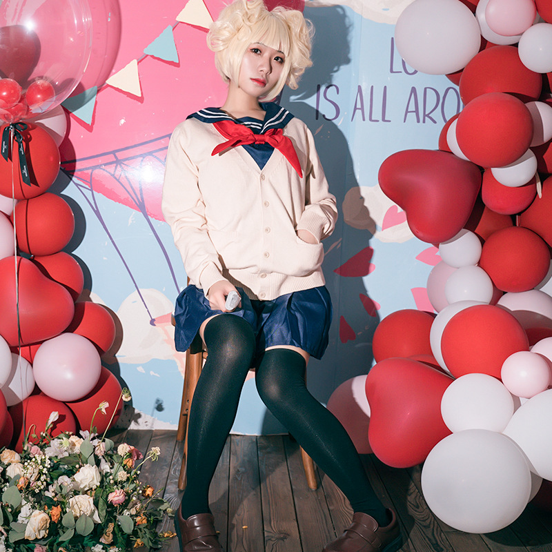 My Hero Academia Himiko Toga Cosplay Costume JK Sailor School Uniform