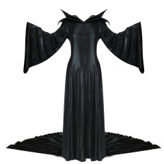 Maleficent 2 Mistress of Evil Dress Angelina Jolie Halloween Cosplay Costume (In Stock) Takerlama