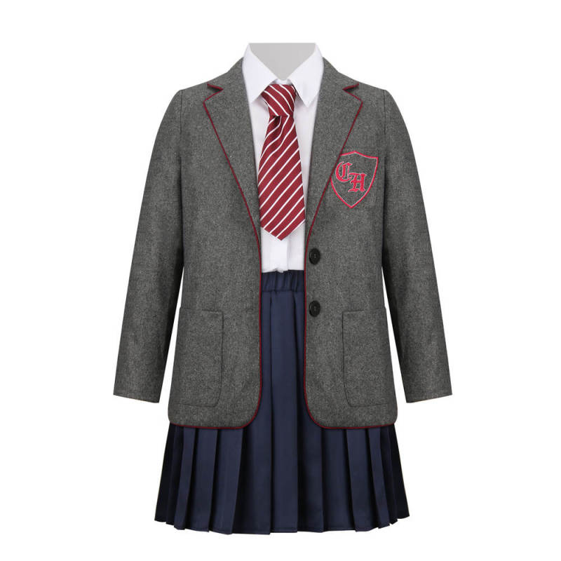 Girl Matilda The Musical Costume Roald Dahl School Uniform for Kids In Stock-Takerlama