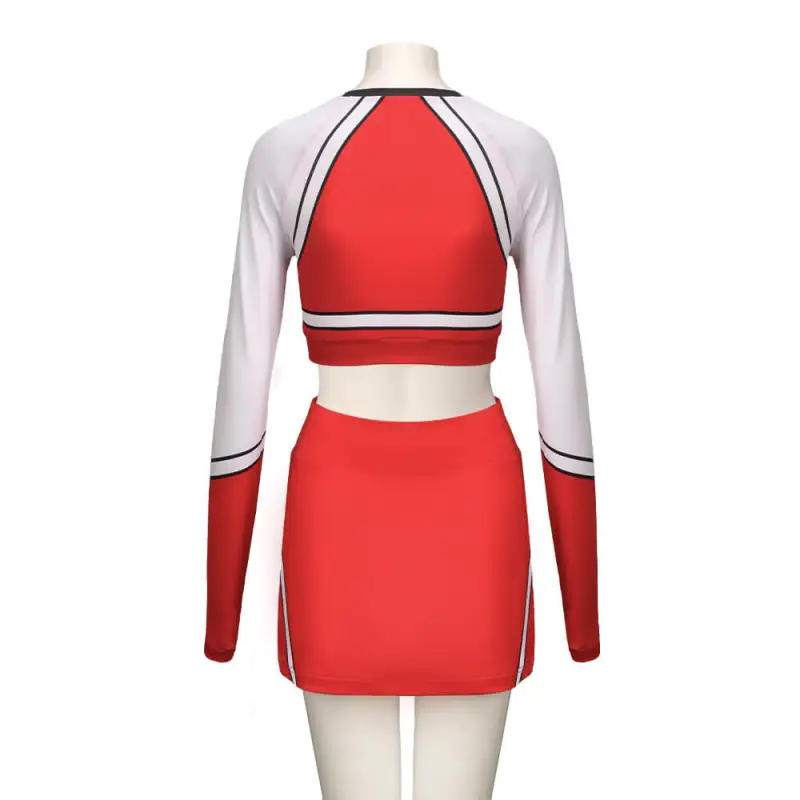 Bring It On Cheer or Die DIABLOS Cheerleader Uniform Red Costume