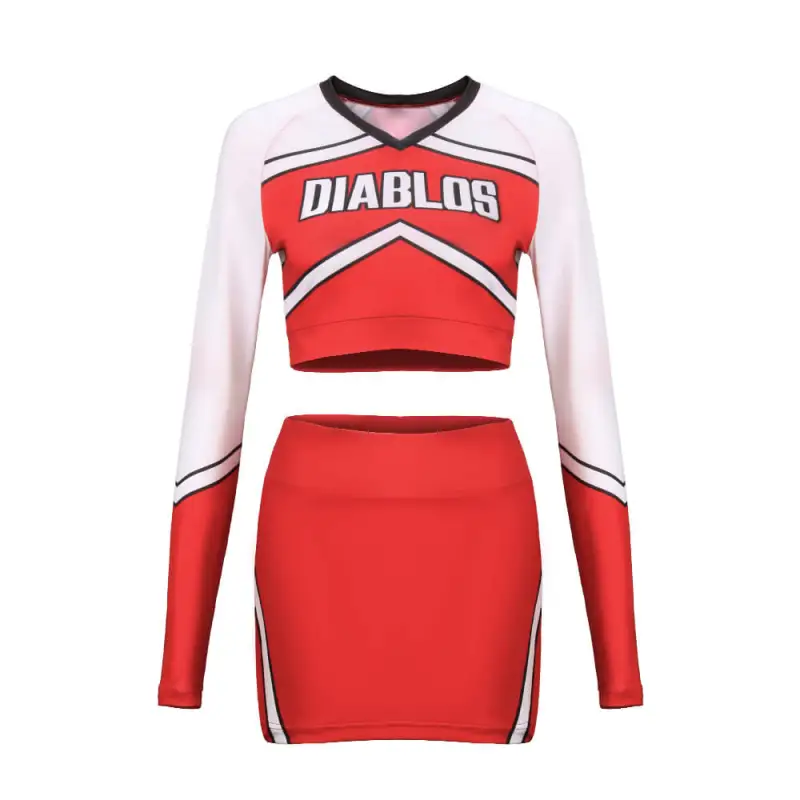 Bring It On Cheer or Die DIABLOS Cheerleader Uniform Red Costume