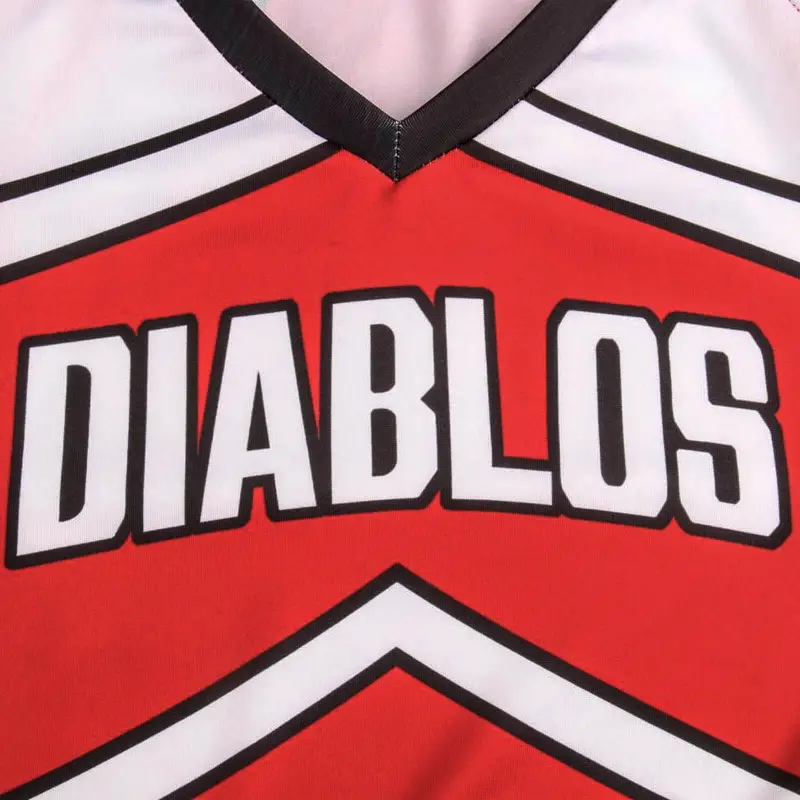 Bring It On Cheer or Die DIABLOS Cheerleader Uniform Red Costume