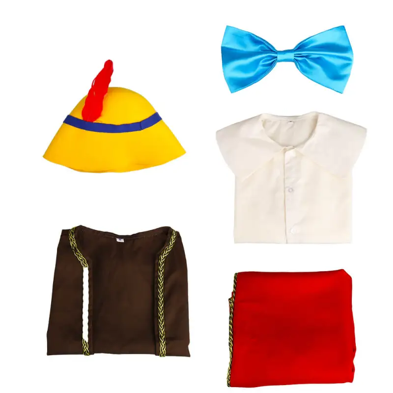 Kids Pinocchio 2022 Cosplay Costume With Hat Child Gifts