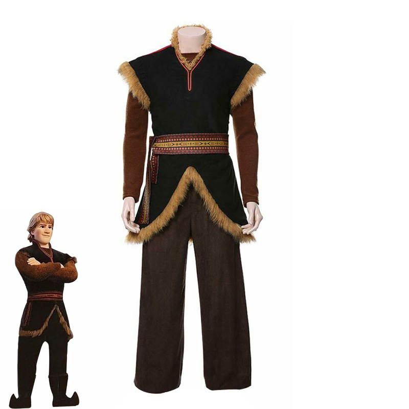 Kristoff Costume Disney Frozen 2 Halloween Cosplay Outfits Adult Style B Takerlama