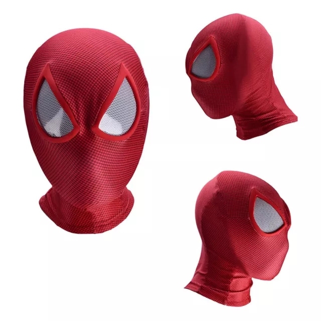 Scarlet Spider Mask Ben Reilly Halloween Cosplay Costume In Stock Takerlama