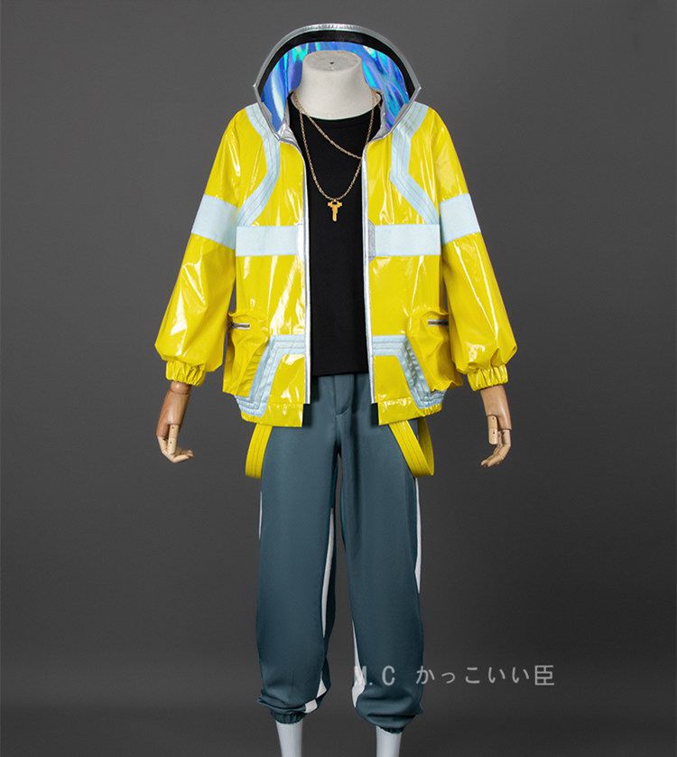 David Martinez Cosplay Costume Cyberpunk: Edgerunners Premium Leather Jacket Wig Shoes