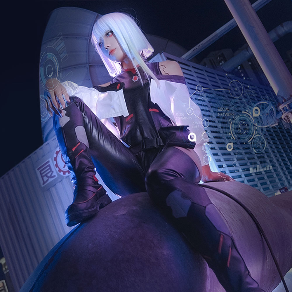 Lucy Cosplay Costume Cyberpunk: Edgerunners Style B