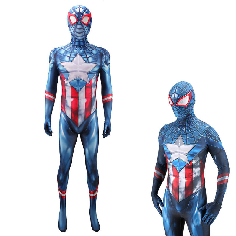 Takerlama Captain America Spider-Man Cosplay Costume New