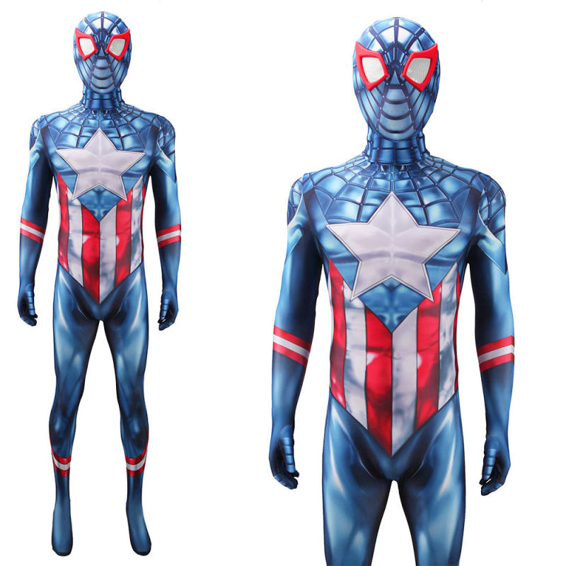 Takerlama Captain America Spider-Man Cosplay Costume New