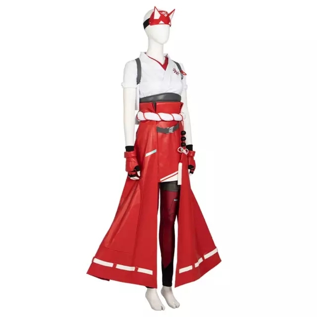 Overwatch 2 Kiriko Cosplay Costume Ow2 Red Outfits Mask XS S M L In Stock