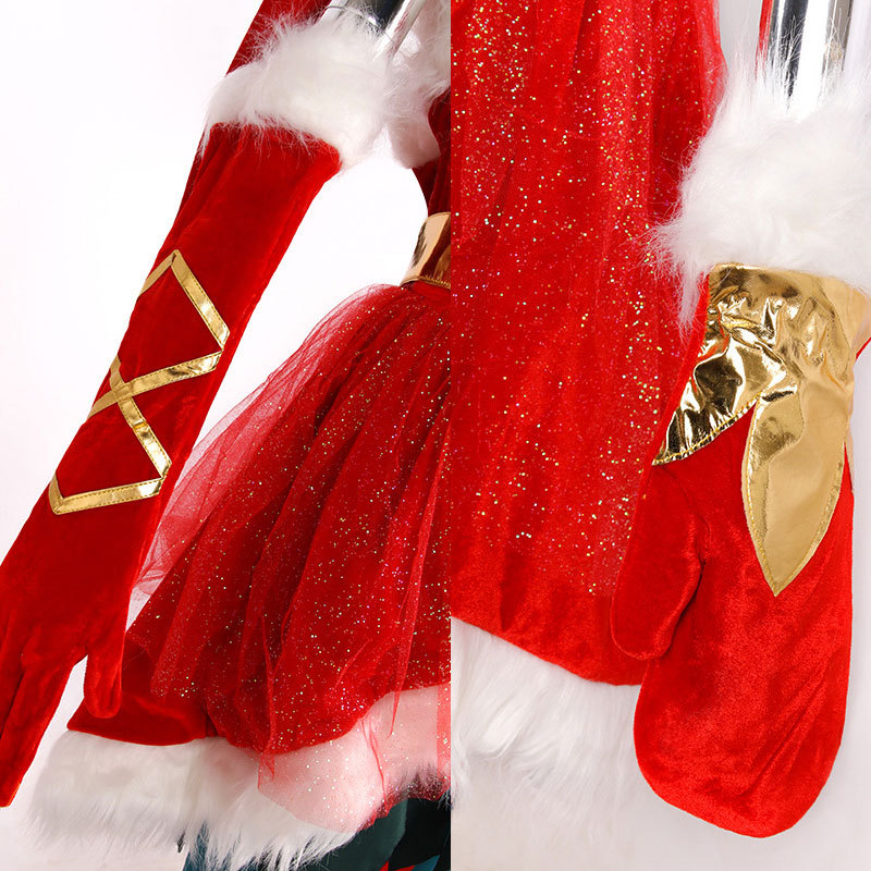 Ambitious Elf Jinx Christmas Cospaly Costume League of Legends  LOL