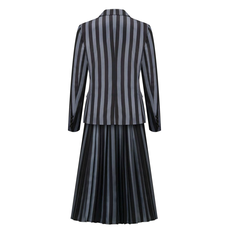 The Addams Family Wednesday Addams Nevermore Academy Black School Uniform Long Skirt