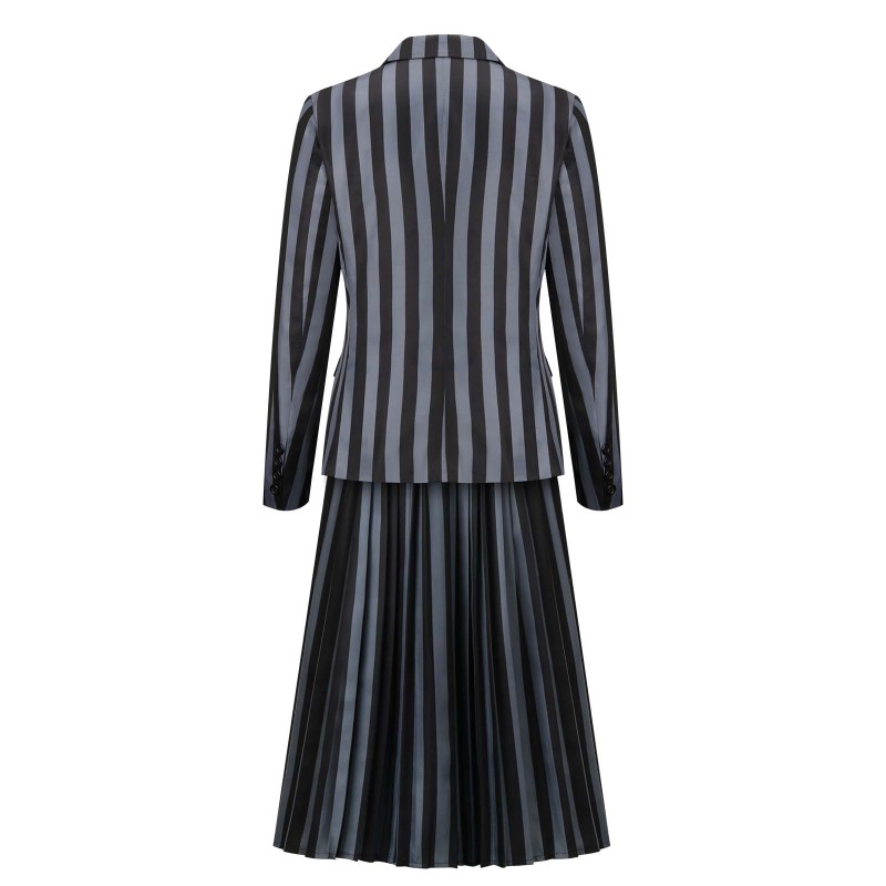 The Addams Family Wednesday Addams Nevermore Academy Black School Uniform Long Skirt