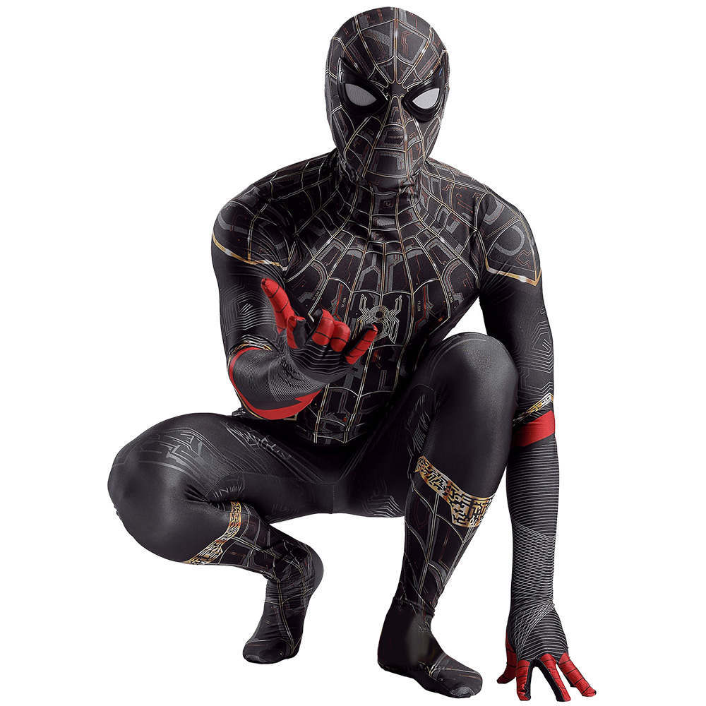 Spider-Man: No Way Home Costume Black Gold Suit New Edition